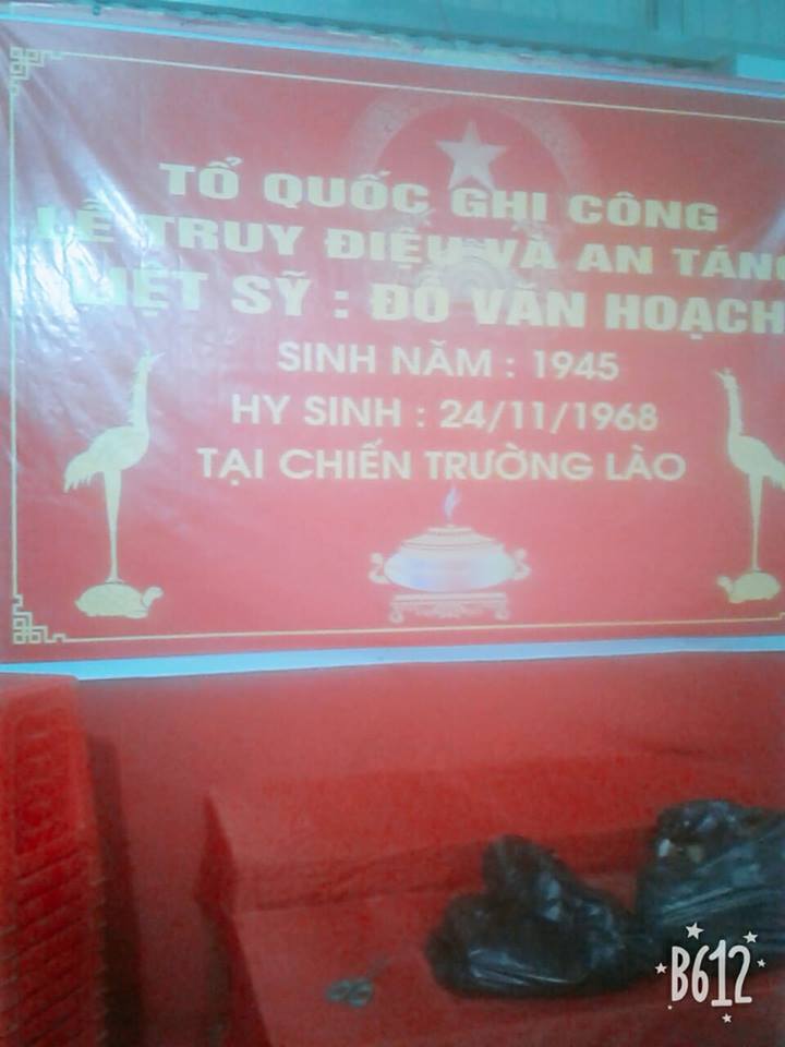Lễ đón nhận và an táng Liệt sĩ Đỗ Văn Hoạch thôn Quang Minh xã Quảng Văn